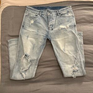Ksubi Light Blue Distressed Men's Jeans